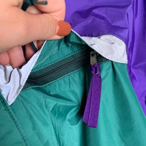 Vintage Banff Goretex green and purple running jacket sz M - Picture 7 of 13